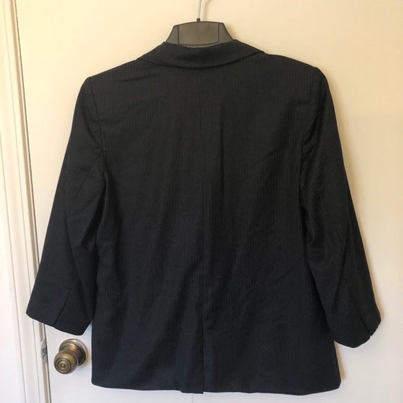 Rachel Roy blazer - navy pin stripes - 3/4 sleeves - Picture 4 of 8